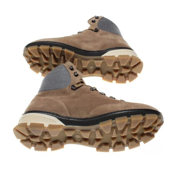 Di Bianco NWB Livigno Suede Hiking Boots Size 42.5 US 9.5 Fontanella Oslo Brown